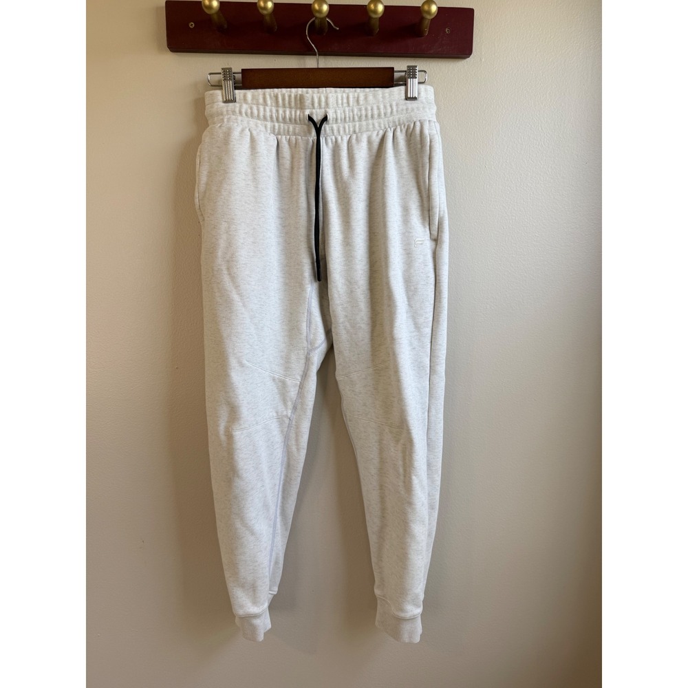 Fabletics Women XS Light Gray Heathered Joggers Sweatpants Pockets Drawstring